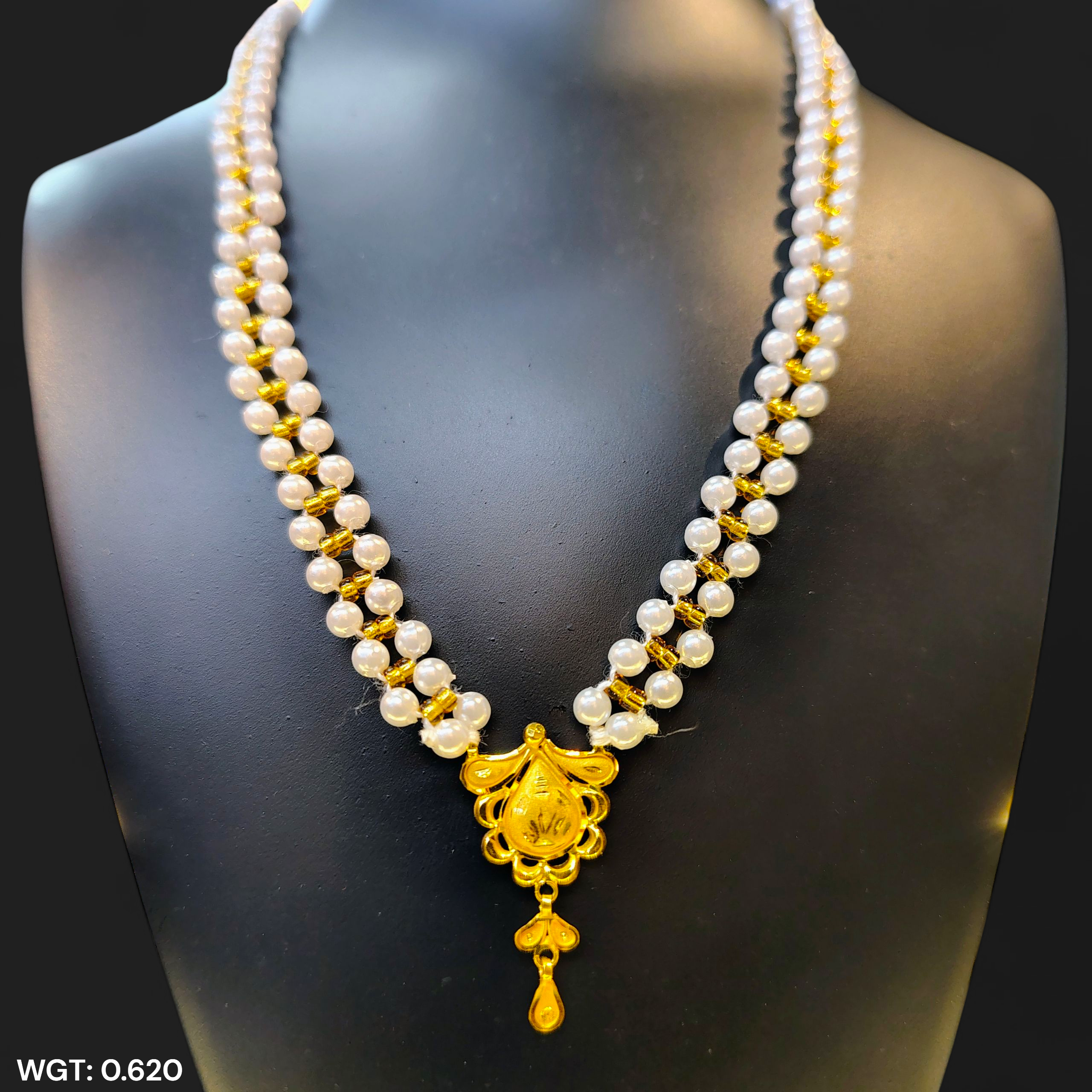 (GMP22) BIS CERTIFIED WGT: 0.620 GM APPROX HUID HALLMARK 916 22KT GOLD MOTI PENDANT 1 PIECE FOR YOUR BEAUTIFUL WIFE.