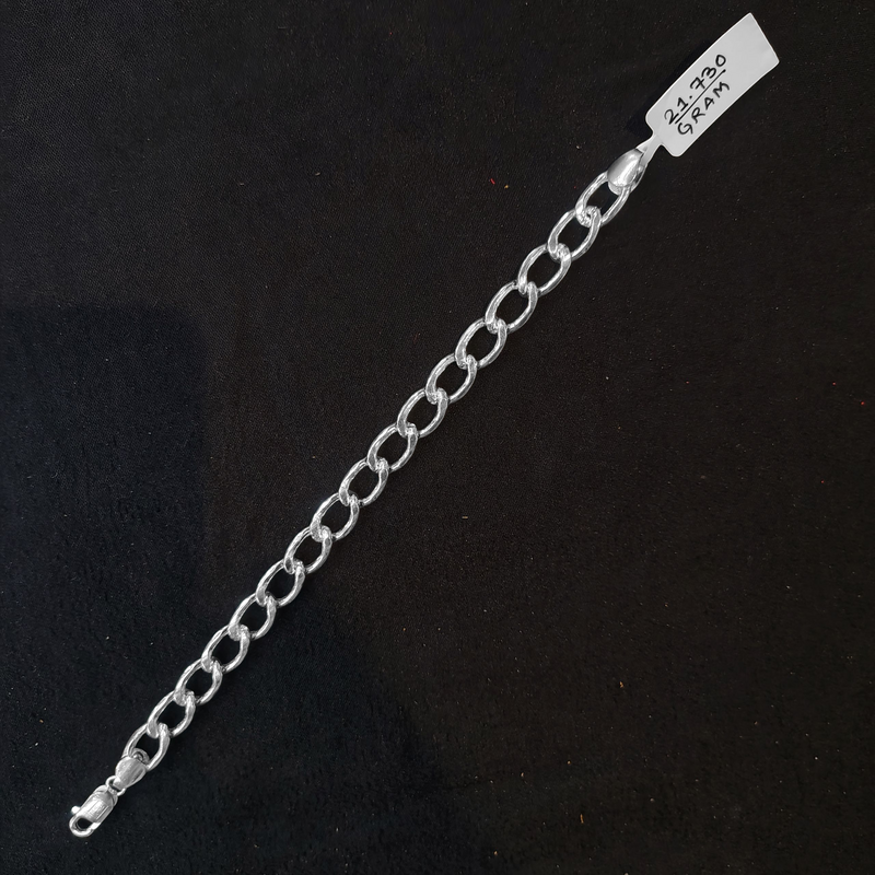 (SWL) RAJLAXMI 625 SILVER WRISTLET WGT: 21.730 GRAM 8.5