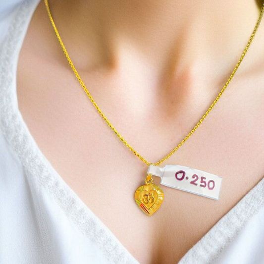 (GLKD) LOCKET WGT: 0.250 GM APPROX KDM GOLD LOCKET 1 PIECE (50 TONCH) WITH ADJUSTABLE TASSEL FOR GIFTING PURPOSE (CHAIN NOT INCLUDED).