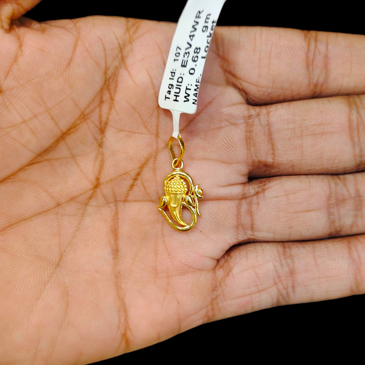 GOLD LOCKET - (WGT: 0.680 GM APPROX) BIS CERTIFIED HUID HALLMARK 9KT GOLD LOCKET 1 PIECE. (CHAIN NOT INCLUDED). (E3V4WR)