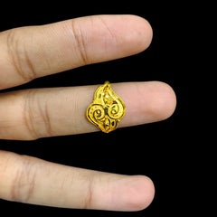 LADIES RING- (5WL1KS)-(SIZE: 16 ) WGT: 1.640 GM APPROX BIS CERTIFIED HUID HALLMARK 916 22KT GOLD RING FOR WOMEN 1 PIECE.