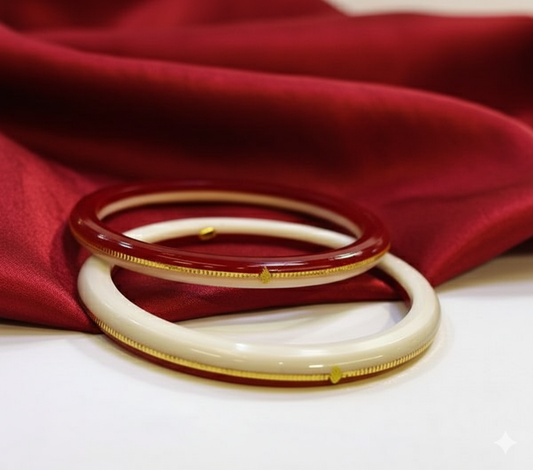 TRJ RW HUID HALLMARK 22KT GOLD LAMINATION POLA BADHANO BANGLES FACEBOOK VIRAL POLA 1 PAIR APPROX. WGT: 0.150 GM (FUTURE EXCHANGE VALUE 40% OF PRODUCT PRICE IN BILL WITH ANY JEWELLERY).