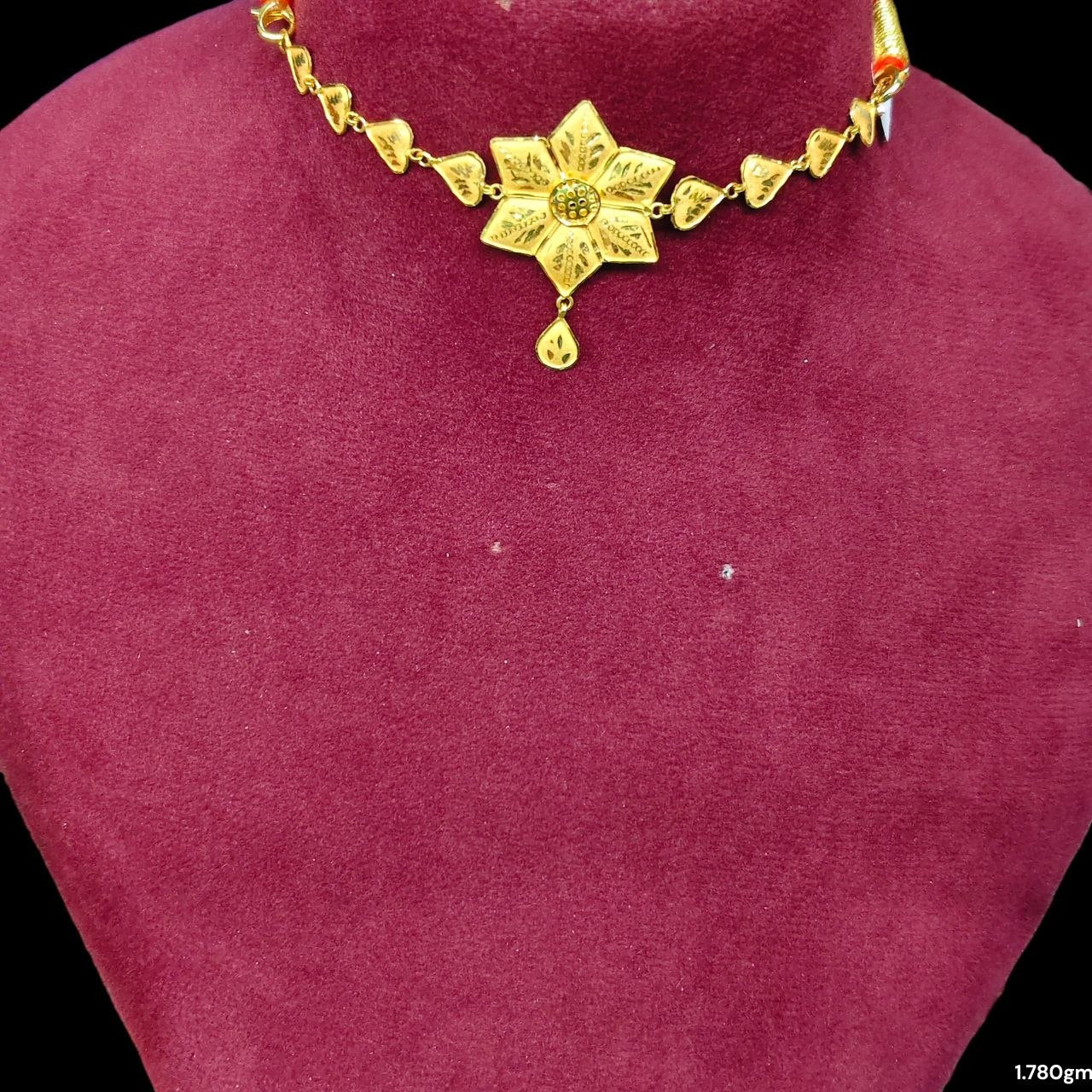GCN22K- (WGT: 1.780 GM APPROX) BIS CERTIFIED HUID HALLMARK 916 22KT GOLD CHOKER 1 PIECE FOR WOMEN.(V5UGC5)