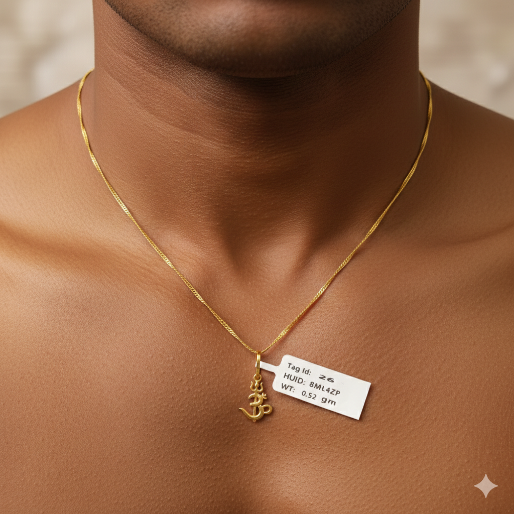 GOLD LOCKET BOYS- WGT: 0.520 GM APPROX BIS CERTIFIED HUID HALLMARK 9KT GOLD LOCKET FOR MEN 1 PIECE. (CHAIN NOT INCLUDED).