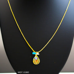 GOLD LOCKET- WGT: 0.380 GM APPROX BIS CERTIFIED HUID HALLMARK 916 22KT GOLD LOCKET 1 PIECE FOR UNISEX (CHAIN NOT INCLUDED).