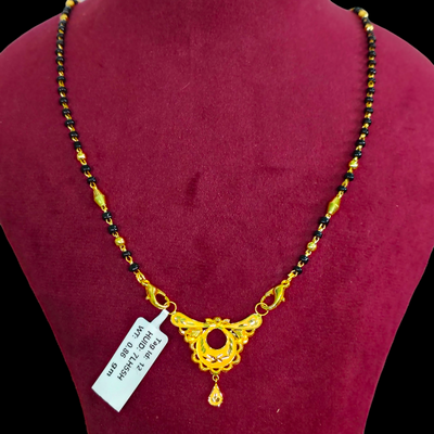 GOLD PENDANT- WGT: 0.860 GM APPROX 22KT HUID HALLMARK GOLD PENDANT MANGALSUTRA 1 PIECE WITH TASSEL.