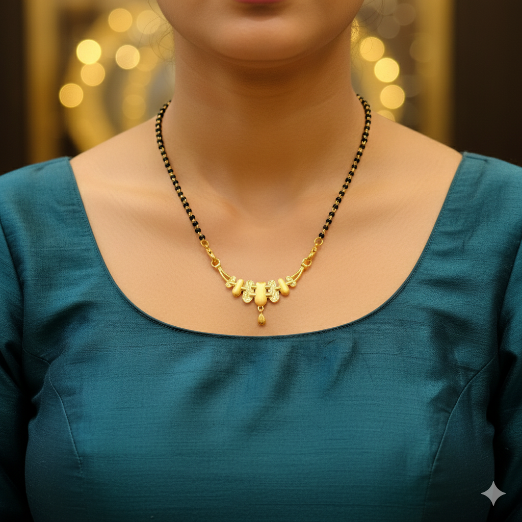 (GPM9) TRJ WGT: 1.960 GM APPROX BIS CERTIFIED HUID HALLMARK 9KT GOLD PENDANT FOR WOMEN 1 PIECE FOR REGULAR USE.