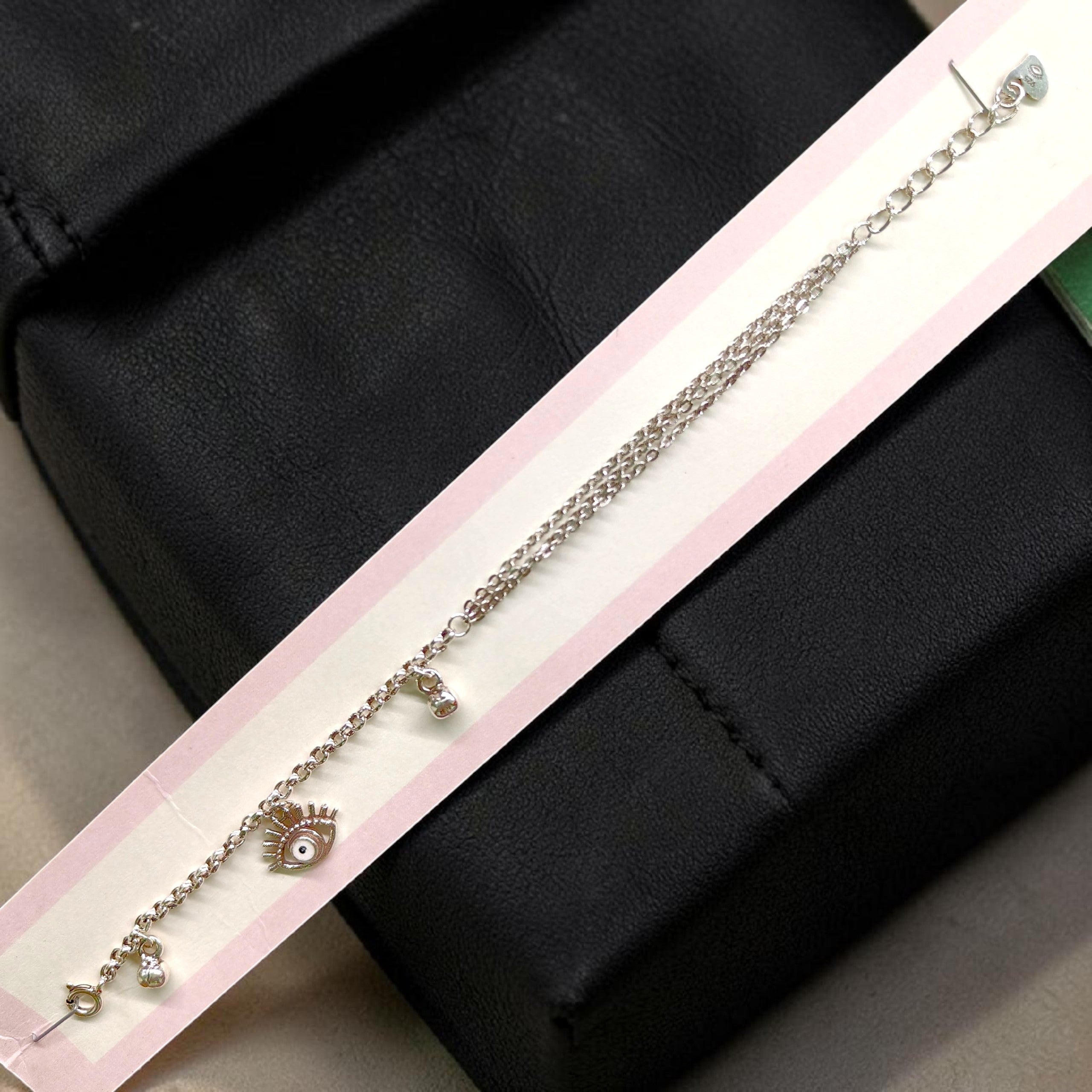 SILVER WRISTLET - BANKOK IMPORTED HALLMARK 925 SILVER WRISTLET FOR WOMEN 1 PIECE- (ADJUSTABLE FREE SIZE) SOLD ON MRP.