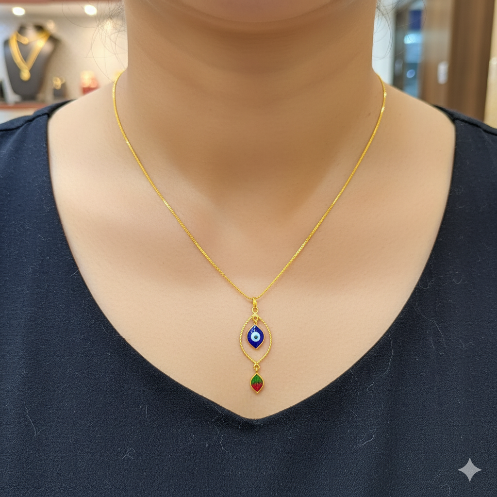 (GLC22) LOCKET WGT: 1.080 GM APPROX BIS CERTIFIED HUID HALLMARK 916 22KT GOLD LOCKET 1 PIECE FOR UNISEX. (CHAIN NOT INCLUDED).