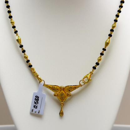TRJ WGT: 0.580 GM APPROX KDM GOLD PENDANT WITH MANGALSUTRA & ADJUSTABLE TASSEL 1 PIECE (50 TONCH) FOR BEST GIFT IN MARRIAGE.