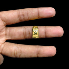 GENTS RING- SIZE:18 (WGT: 1.510 GM APPROX) BIS CERTIFIED HUID HALLMARK 916 22KT GOLD GENTS FINGER RING FOR MEN 1 PIECE.(2FAC5A)