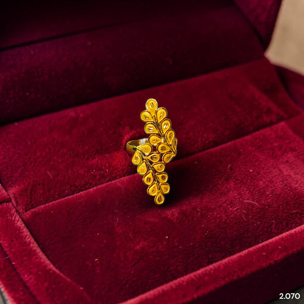 LADIES RING- (4R82UK)-(SIZE: 16 ) WGT: 2.070 GM APPROX BIS CERTIFIED HUID HALLMARK 916 22KT GOLD RING FOR WOMEN 1 PIECE.