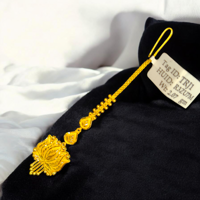 GOLD TICKLY- BIS CERTIFIED WGT: 2.070 GM APPROX HUID HALLMARK 916 22KT GOLD TICKLY (MANGTIKA) 1 PIECE FOR MARRIAGE.