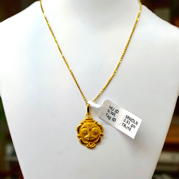 (GL22) LOCKET WGT: 0.930 GM APPROX BIS CERTIFIED HUID HALLMARK 916 22KT GOLD LOCKET 1 PIECE FOR UNISEX. (CHAIN NOT INCLUDED).