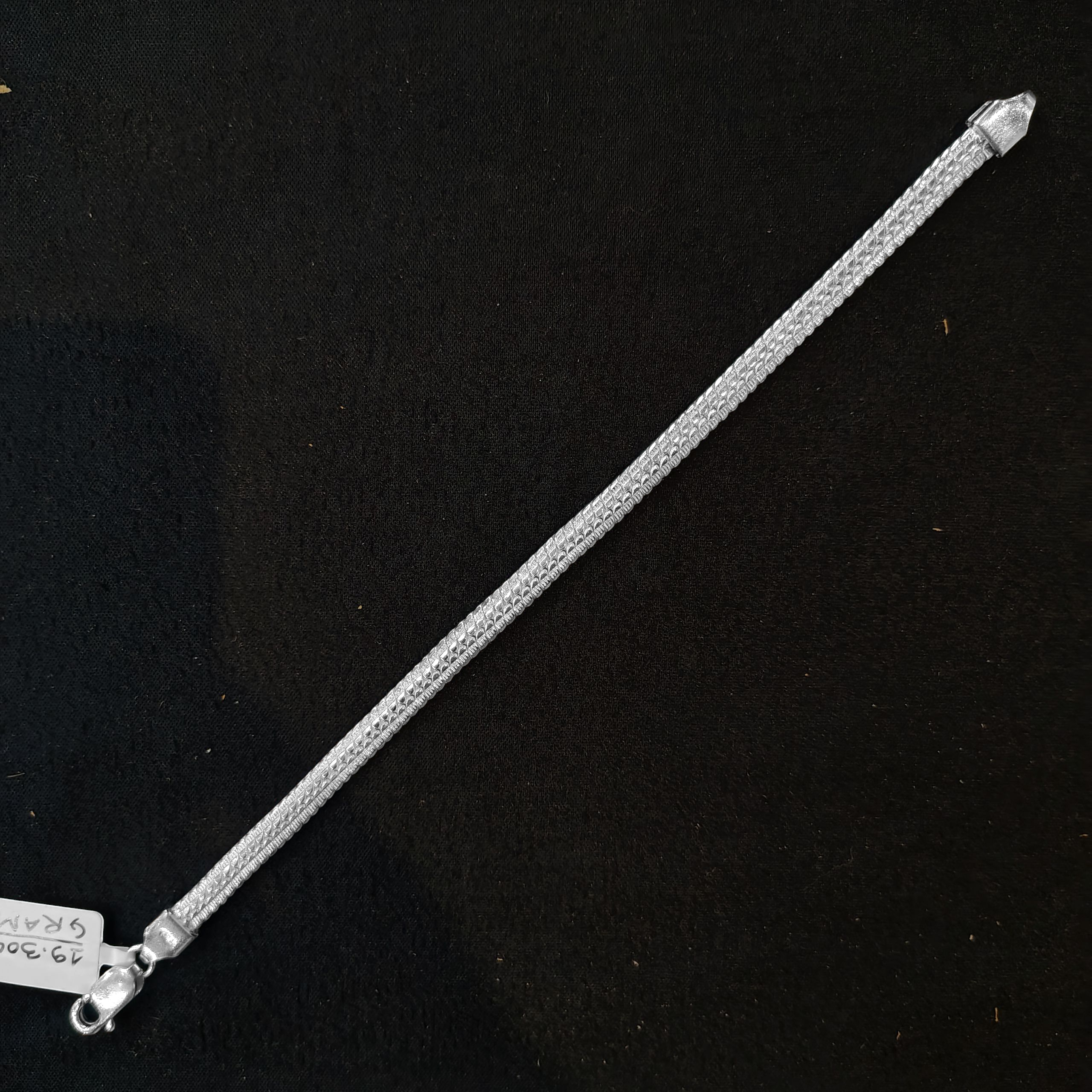 (SWL) RAJLAXMI 625 SILVER WRISTLET WGT: 19.300 GRAM 8.5" INCH FOR UNISEX 1 PIECE (REGULAR USE)