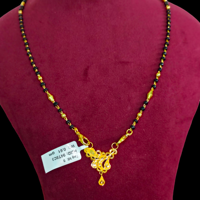 GOLD PENDANT- WGT: 0.610 GM APPROX 22KT HUID HALLMARK GOLD PENDANT MANGALSUTRA 1 PIECE WITH TASSEL.