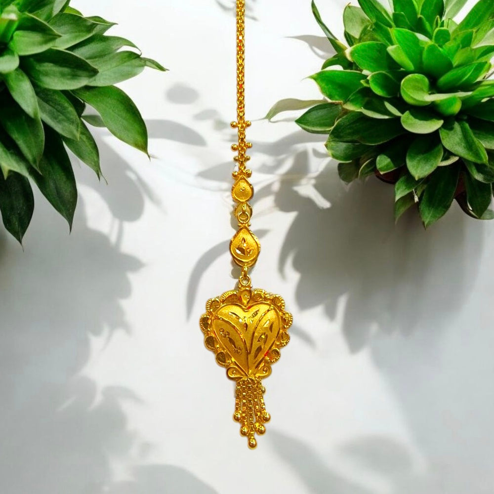BIS CERTIFIED WGT: 2.510 GM APPROX HUID HALLMARK 916 22KT GOLD TICKLY (MANGTIKA) 1 PIECE FOR MARRIAGE.