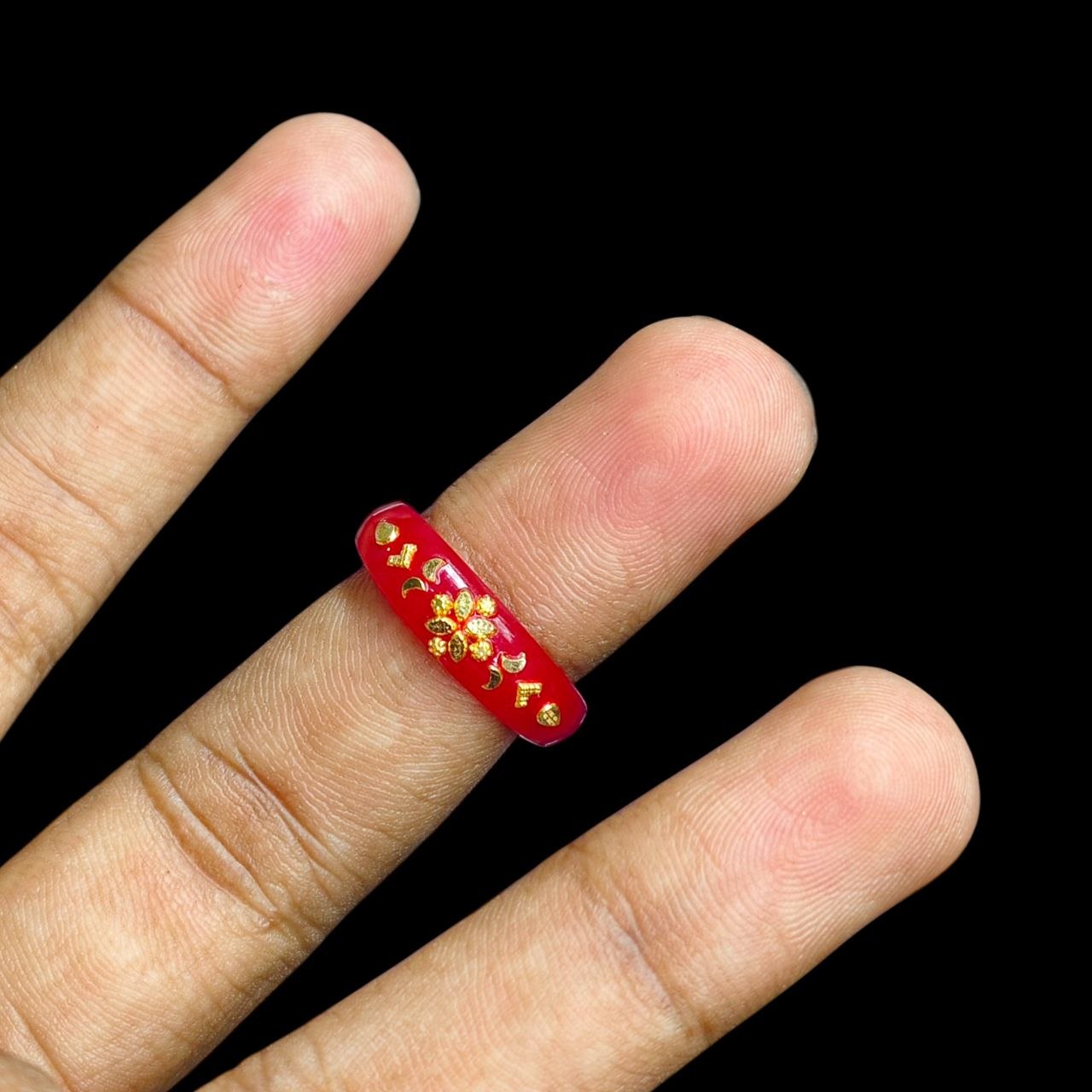 POLA RING-SIZE 10 (WGT: 0.150 GM APPROX) CERTIFIED BIS HALLMARK 916 22KT GOLD POLA RING 1 PIECE (BEST FOR DAILY WEAR OR GIFTING YOUR LOVE ONE).