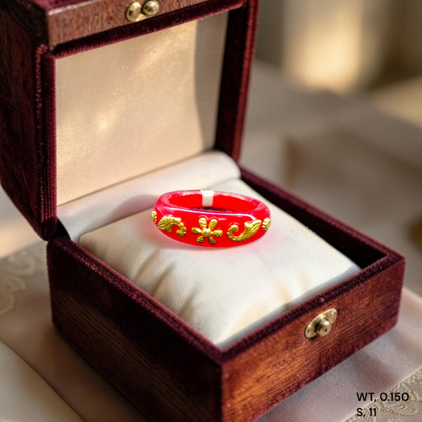 POLA RING-SIZE 11 (WGT: 0.150 GM APPROX) CERTIFIED BIS HALLMARK 916 22KT GOLD POLA RING 1 PIECE (BEST FOR DAILY WEAR OR GIFTING YOUR LOVE ONE).