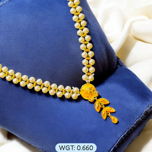 BIS CERTIFIED WGT: 0.660 GM APPROX HUID HALLMARK 916 22KT GOLD MOTI PENDANT 1 PIECE FOR YOUR BEAUTIFUL WIFE.