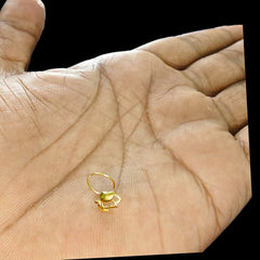 GOLD NOSEPIN- BIS CERTIFIED HUID HALLMARK 375 9KT GOLD NOSEPIN 1 PIECE FOR WOMEN (FOR REGULAR USE). SOLD ON MRP.