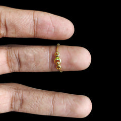 LADIES RING- (SIZE: 16) WGT: 0.730 GM APPROX 14KT HALLMARK GOLD RING FOR WOMEN 1 PIECE.