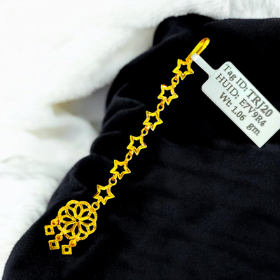 GOLD TICKLY- BIS CERTIFIED WGT: 1.060 GM APPROX HUID HALLMARK 375 9KT GOLD TICKLY (MANGTIKA) 1 PIECE FOR MARRIAGE.