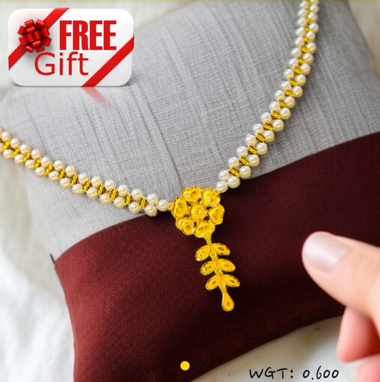 TRJ WGT: 0.600 GM APPROX KDM GOLD MOTI PENDANT 1 PIECE (50 TONCH).
