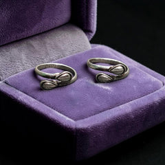 SILVER TOE RING- CERTIFIED BIS HUID HALLMARK 925 SILVER TOE RING (BICHIYA) 1 PAIR FOR REGULAR USE- (SOLD ON MRP).