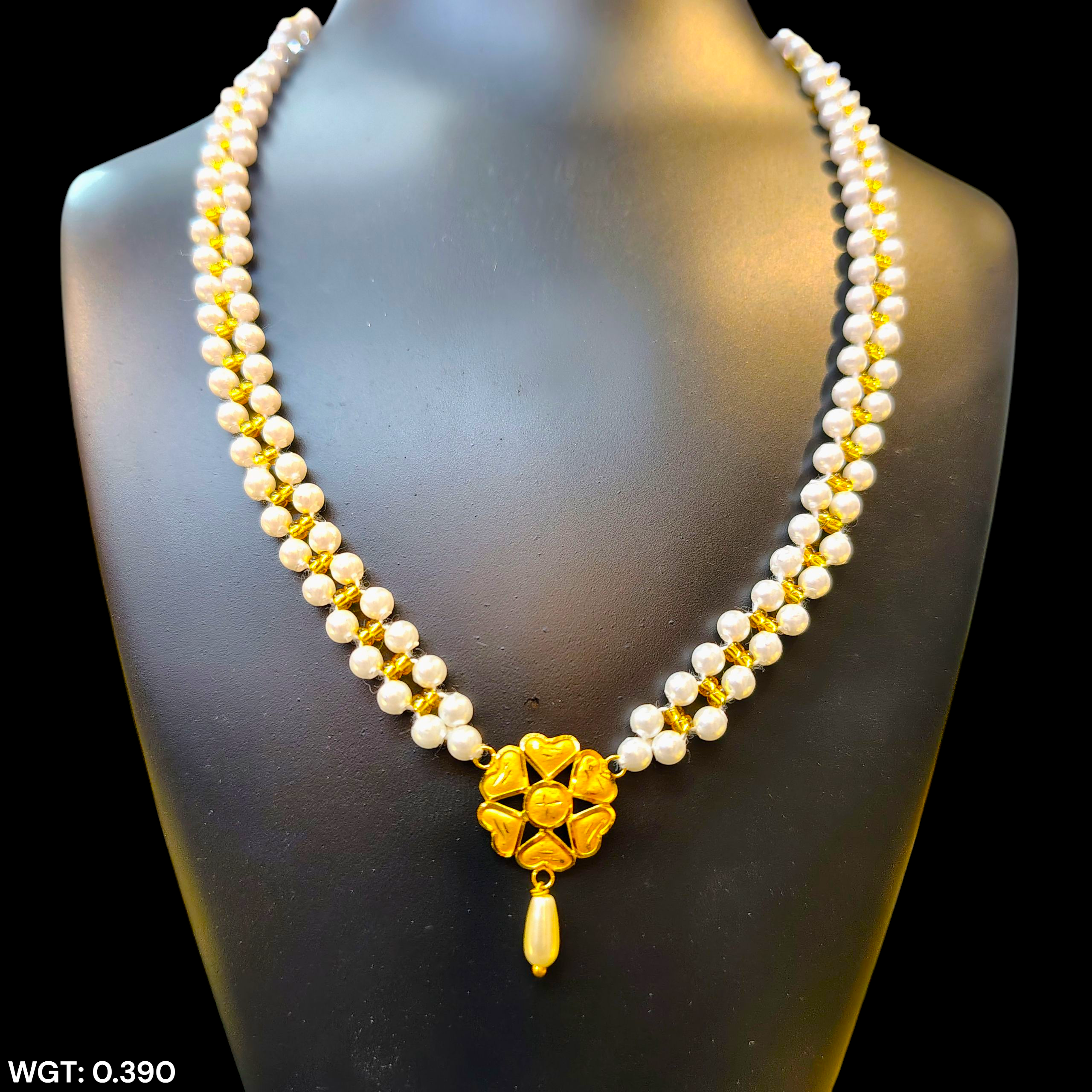 (GMP22) BIS CERTIFIED WGT: 0.390 GM APPROX HUID HALLMARK 916 22KT GOLD MOTI PENDANT 1 PIECE FOR YOUR BEAUTIFUL WIFE.