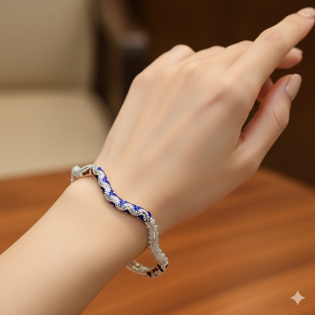 TRJ- CERTIFIED BIS HALLMARK 925 SILVER BEKI BALA (MANIPUR DESIGN) APPROX WGT: 11 TO 12 GM (1 PIECE) FOR REGULAR USE FOR WOMEN- SOLD ON MRP.