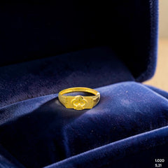 GENTS RING- TRJ (SIZE:21) WGT: 1.020 GM APPROX BIS CERTIFIED HUID HALLMARK 375 9KT GOLD FINGER RING FOR MEN 1 PIECE.(LUHRTR)