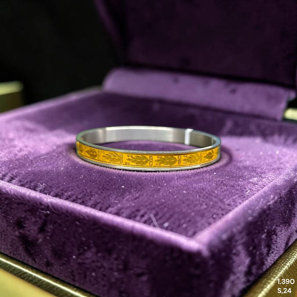 GOLD NOA- (28EQ78) (SIZE: 24) (WGT: 1.390) GM APPROX) BIS CERTIFIED HUID HALLMARK 22KT GOLD NOA BADHANO 1 PIECE FOR WOMEN.