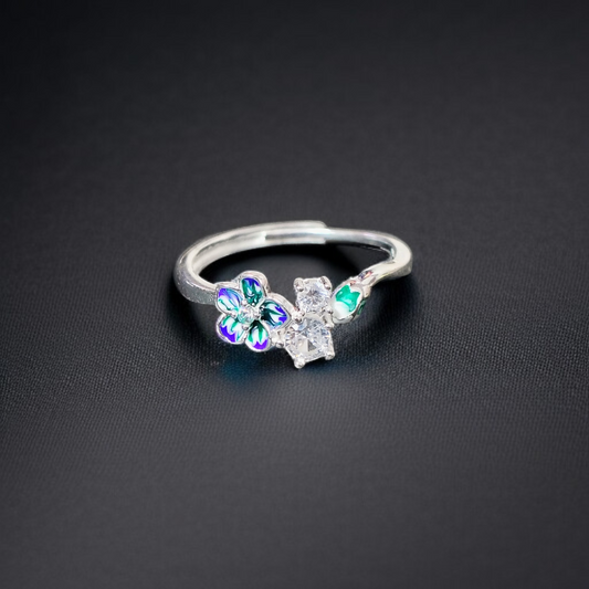BANKOK IMPORTED 925 SILVER ADJUSTABLE FINGER RING 1 PIECE FOR WOMEN FOR REGULAR USE - BEST FOR GIFTING (SOLD ON MRP)