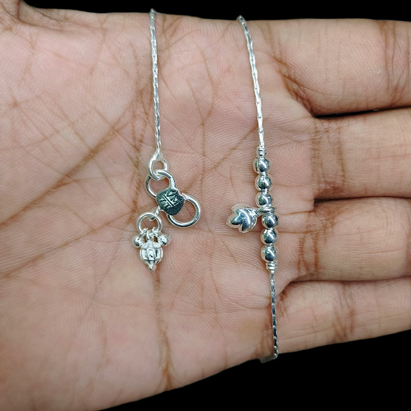 SILVER PAYEL- (A31) (WGT: 11.700 GM APPROX) 625 SILVER PAYEL (ANKLET) 1 PAIR LENGTH: 10