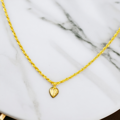 (FREE KDM LOVE LOCKET)- VIRAL ROPE CHAIN (GCS) WGT: 0.800 GM APPROX HUID HALLMARK 18KT GOLD CHAIN 1 PIECE 16 INCH (FOR SPECIAL GIFT ONLY)NOT FOR DAILY USE.