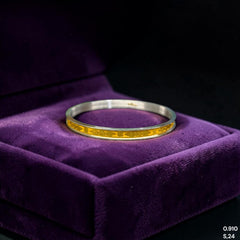 GOLD NOA- (EJ5L7I) (SIZE: 24) (WGT: 0.910) GM APPROX) BIS CERTIFIED HUID HALLMARK 22KT GOLD NOA BADHANO 1 PIECE FOR WOMEN.