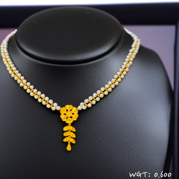 TRJ WGT: 0.600 GM APPROX KDM GOLD MOTI PENDANT 1 PIECE (50 TONCH).