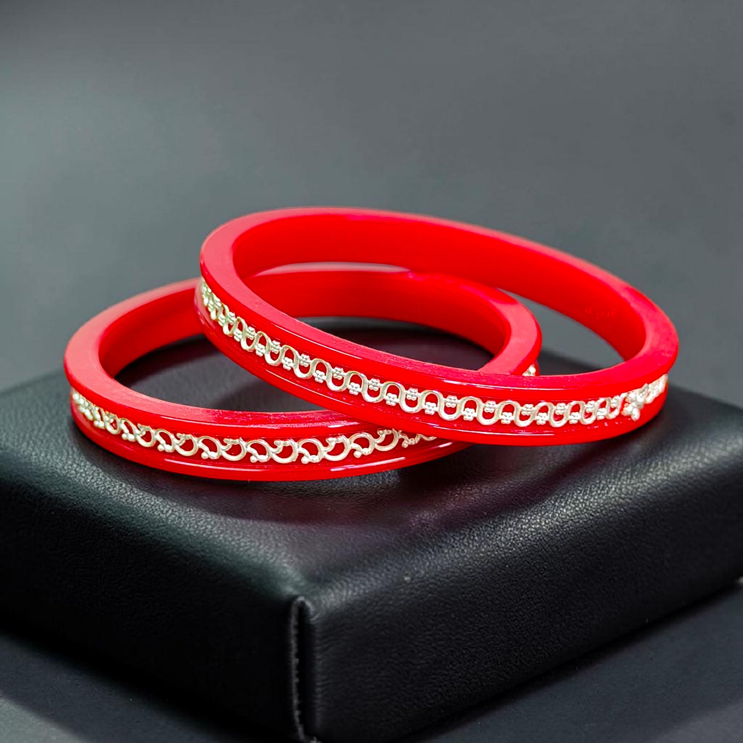 SAKHA POLA- 925 SILVER DESIGN PATH POLA (1 PAIR) SOLD ON MRP FOR MARRIED WOMEN (GET ANY DESIGN AS PER SIZE AVAILABILITY)