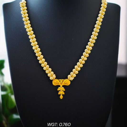 (GMP22) BIS CERTIFIED WGT: 0.760 GM APPROX HUID HALLMARK 916 22KT GOLD MOTI PENDANT 1 PIECE FOR YOUR BEAUTIFUL WIFE.