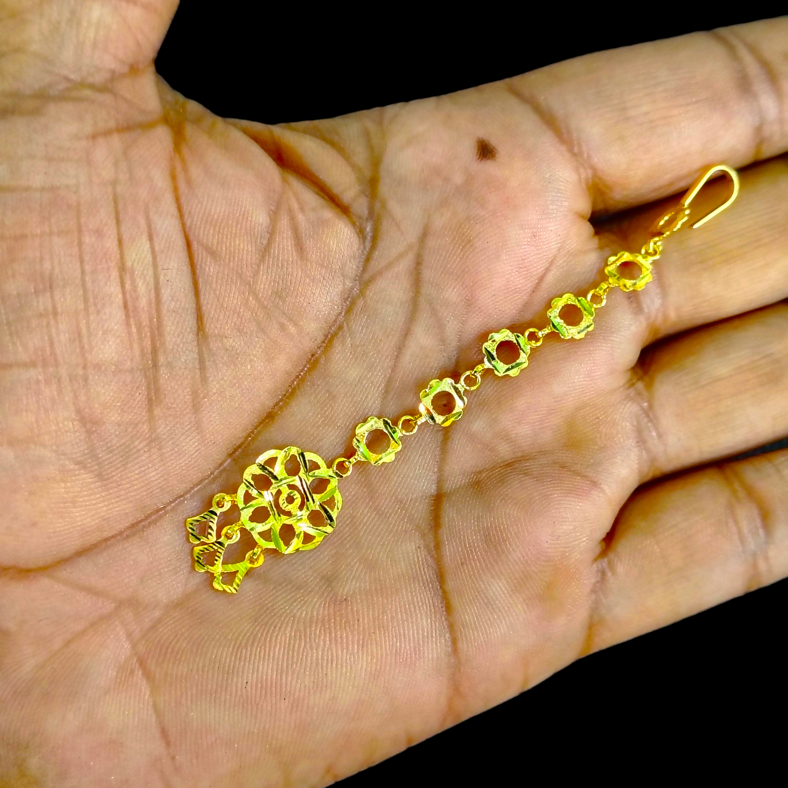 GOLD TICKLY- BIS CERTIFIED WGT: 1.190 GM APPROX HUID HALLMARK 375 9KT GOLD TICKLY (MANGTIKA) 1 PIECE FOR MARRIAGE.