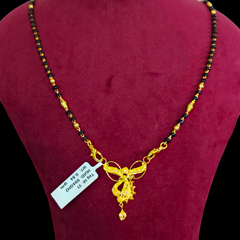 GPM22K- WGT: 0.840 GM APPROX 22KT HUID HALLMARK GOLD PENDANT MANGALSUTRA 1 PIECE WITH TASSEL. (994GH2)