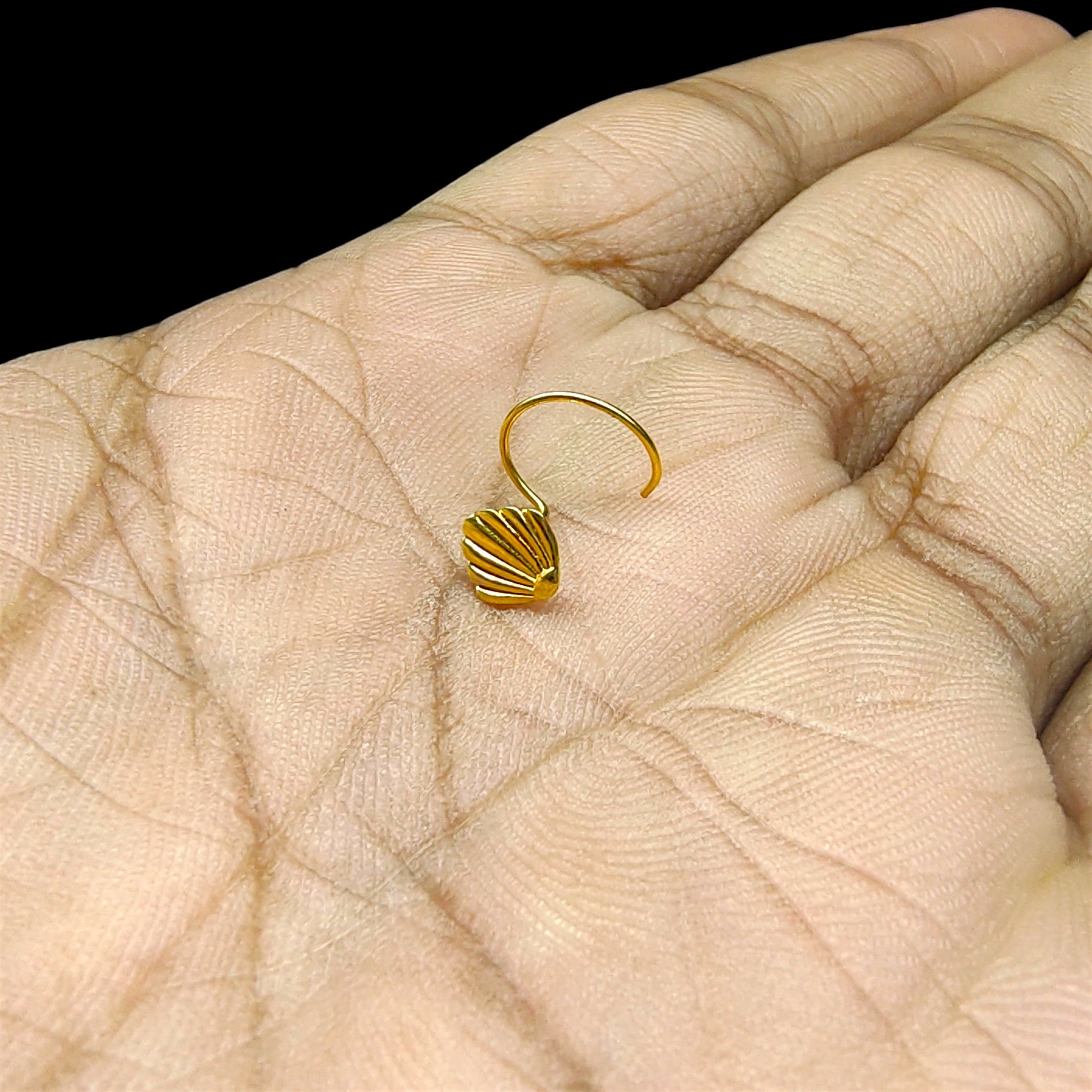 GOLD NOSEPIN- BIS CERTIFIED HUID HALLMARK 375 9KT GOLD NOSEPIN 1 PIECE FOR WOMEN (FOR REGULAR USE). SOLD ON MRP.