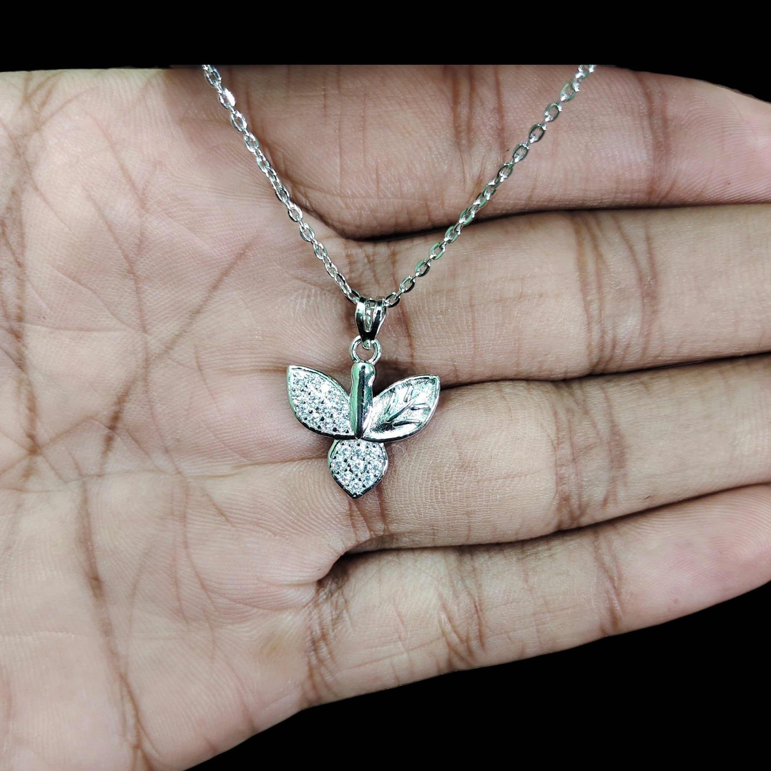 SILVER PENDANT- 625 SILVER PENDANT SET WITH EARRINGS SOLD ON MRP) - *CHAIN INCLUDED* (NON EXCHANGEABLE ITEM)