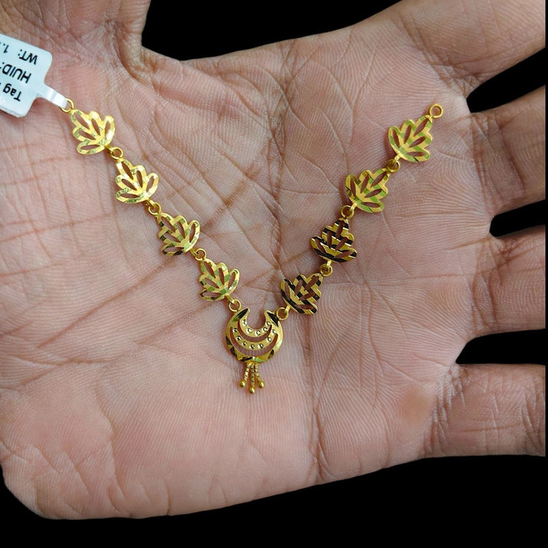 GCN9K-(WGT: 1.170 GM APPROX) BIS CERTIFIED HUID HALLMARK 9KT GOLD NECKLACE 1 PIECE FOR WOMEN. (SZ7DKN)