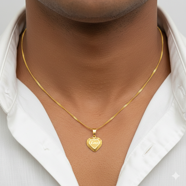 GOLD LOCKET BOYS- WGT: 0.340 GM APPROX BIS CERTIFIED HUID HALLMARK 9KT GOLD LOCKET FOR MEN 1 PIECE. (CHAIN NOT INCLUDED).