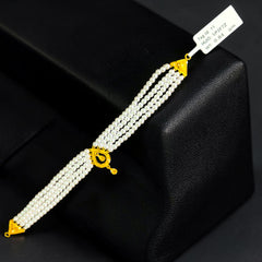 GMC22K- (5P3F7Z)- CERTIFIED BIS HUID HALLMARK 916 22KT GOLD MOTI CHOKER 1 PIECE (WGT: 0.840 GM) WITH ADJUSTABLE TASSEL FOR GIFT IN MARRIAGE.