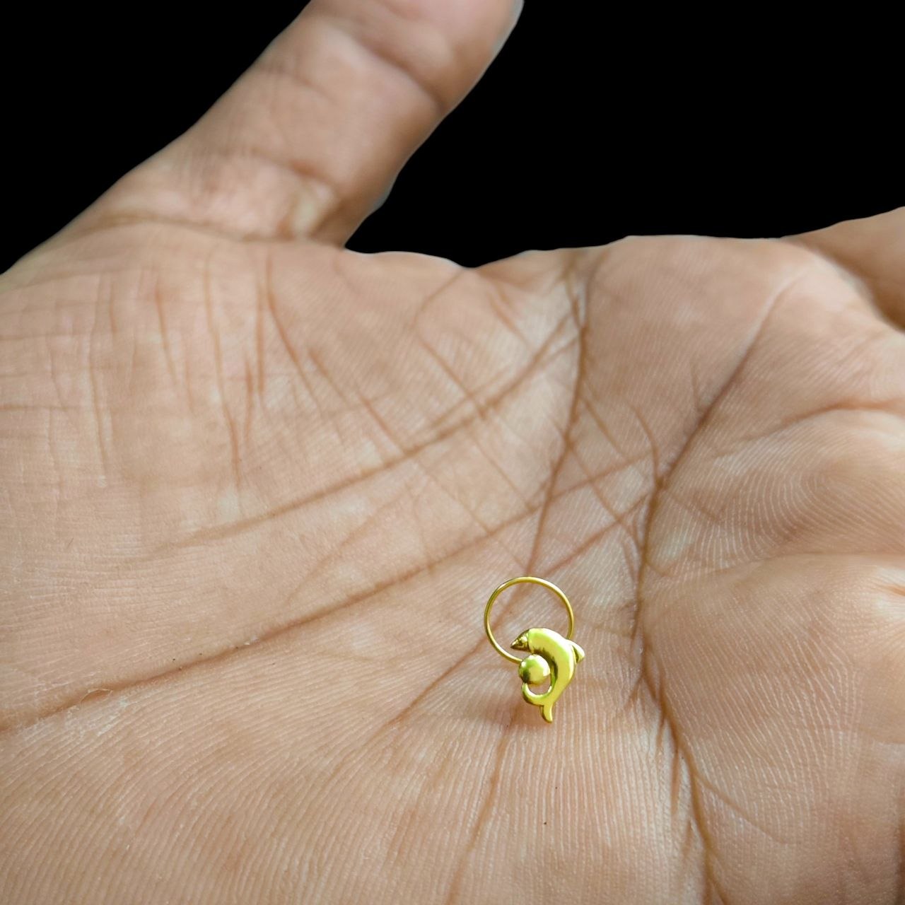 GOLD NOSEPIN- BIS CERTIFIED HUID HALLMARK 375 9KT GOLD NOSEPIN 1 PIECE FOR WOMEN (FOR REGULAR USE). SOLD ON MRP.