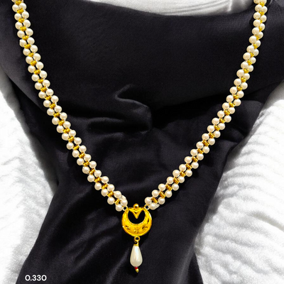 GOLD PENDANT- (GMP22) WGT: 0.330 GM APPROX CERTIFIED BIS HUID HALLMARK 916 22KT GOLD MOTI PENDANT 1 PIECE FOR WOMEN.