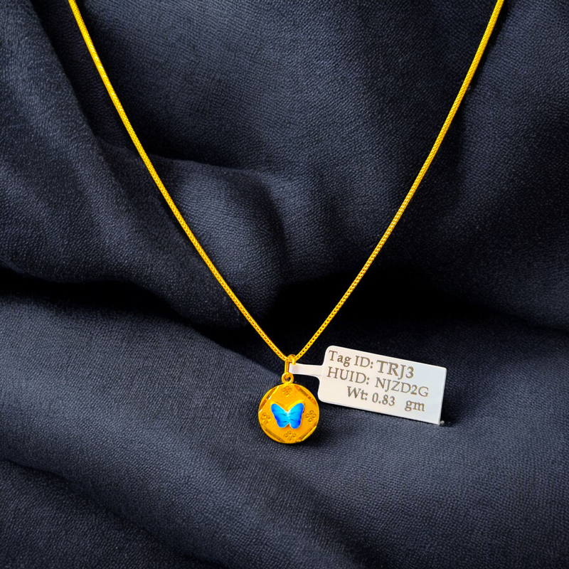 GOLD LOCKET- WGT: 0.830 GM APPROX BIS CERTIFIED HUID HALLMARK 916 22KT GOLD LOCKET 1 PIECE FOR UNISEX. (CHAIN NOT INCLUDED).